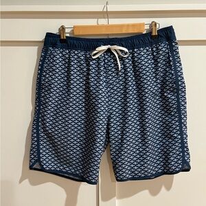 Fair Harbor Anchor Swim Trunks - Blue/Navy